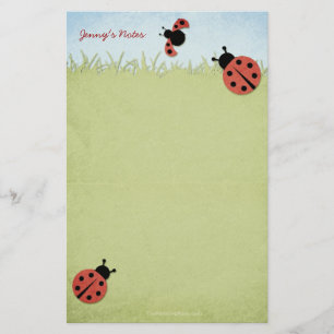 Whimsical Ladybugs Briefpapier