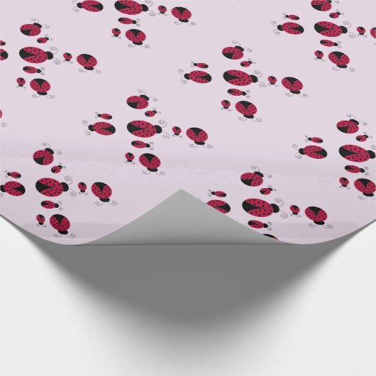Whimsical Ladybugs Cadeaupapier (Hoek)