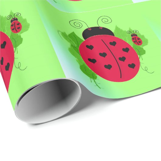 Whimsical Ladybugs Cadeaupapier (Rol Hoek)