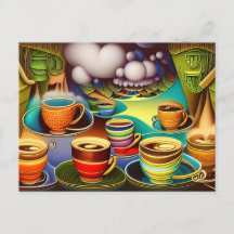 Whimsical Land of Coffee Cups