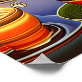 Whimsical Land of Coffee Digital Art Poster (Hoek)