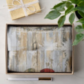 Whimsical Landelijk Sneeuwmannen Koppel DY8R Decou Tissuepapier (Geschenk)