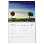Whimsical landscape art maakt hoopvolle schilderij kalender (Feb 2026)
