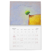 Whimsical landscape art maakt hoopvolle schilderij kalender (Mar 2026)