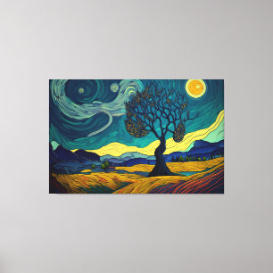Whimsical Landschap Canvas Afdruk