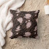Whimsical Large Flower Chocolate Brown Kussen (Deken)