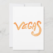 Whimsical Las Vegas Wedding Invitation Kaart (Achterkant)