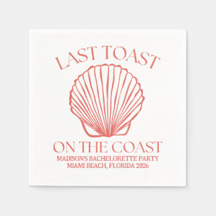Whimsical Last Toast On The Coast Koraal Servet
