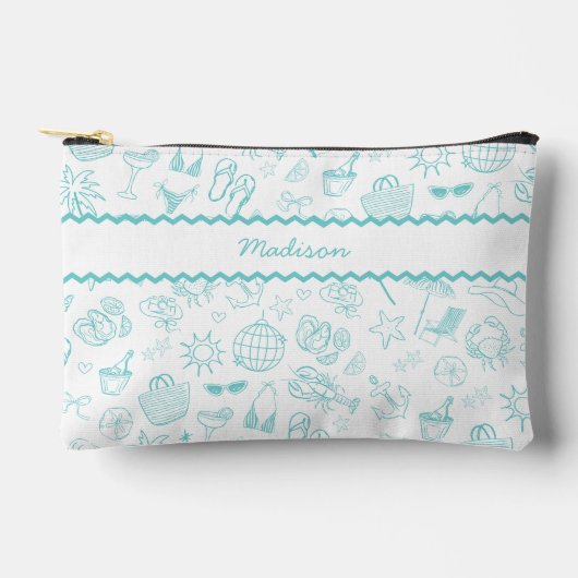Whimsical Last Toast On The Coast Turquoise Etui (Voorkant)