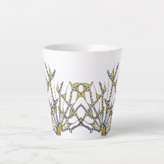 Whimsical Latte Mok (Doodle - handgetekend)