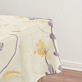 Whimsical Lavendel & Geel Bloempatroon Tafelkleed (Voorbeeld)