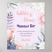 Whimsical Lavendel Moederdag Bar Baby Shower Bord Poster (Voorkant)