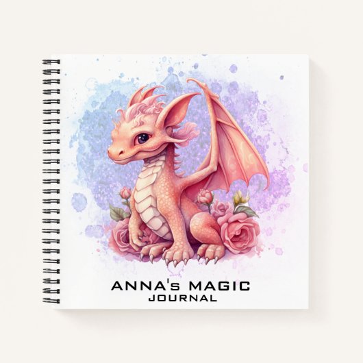 *~* Whimsical Law Attractie Baby Dragon AP85 Notitieboek (Voorkant)