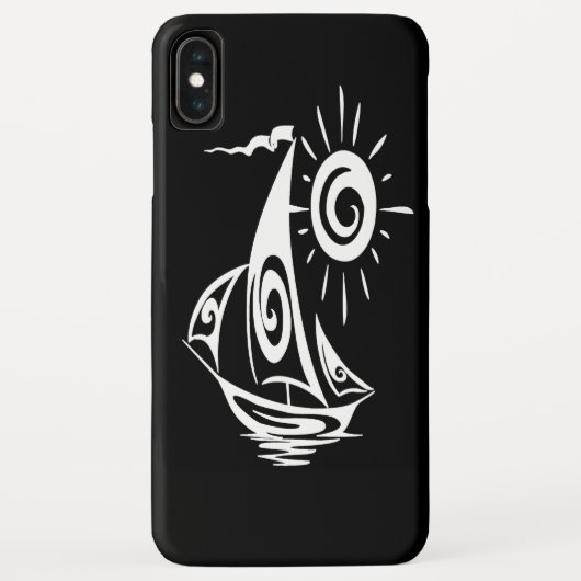 Whimsical Lazy Sailboot Case-Mate iPhone Case (Achterkant)