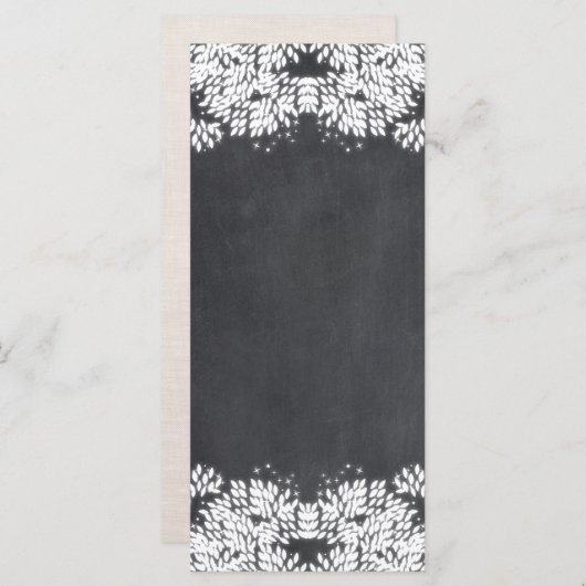 Whimsical Leaves en Stars op het karton (Voorkant / Achterkant)