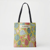Whimsical Leaves Tote Bag (Voorkant)