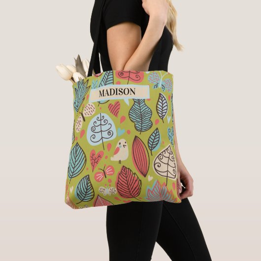 Whimsical Leaves Tote Bag (Dichtbij)