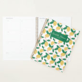 Whimsical Lemon Floral Personalized Planner (Display)