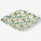 Whimsical Lemon Party Papieren Bordje (Gebogen)