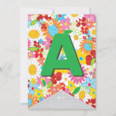 Whimsical Lente Bloemen Tuin DIY Bunting Banner (Voorkant)