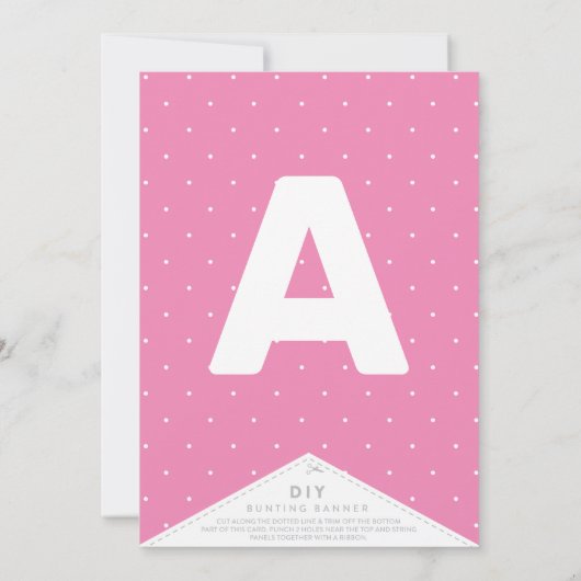 Whimsical Lente Bloemen Tuin DIY Bunting Banner (Achterkant)