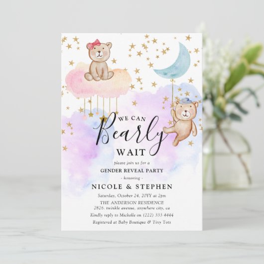 Whimsical Leuk Barly Wachten Geslacht Onthullen Pa Kaart (Staand voorkant)