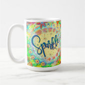 Whimsical Leuk Girly Leuke Sparkle Inspirerend Koffiemok (Links)