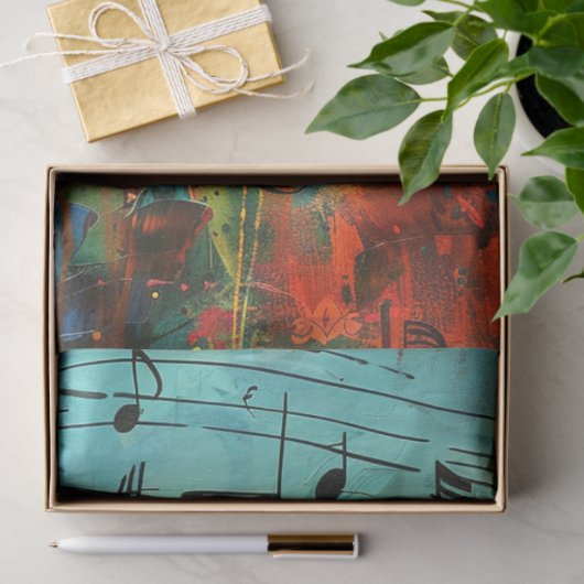 Whimsical levendig gekleurd meisje dansen decoupag tissuepapier (Geschenk)