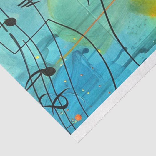 Whimsical levendig gekleurd meisje dansen decoupag tissuepapier (Detail)