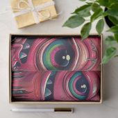 Whimsical levendige gekleurde monsters Decoupage Tissuepapier (Geschenk)