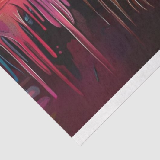 Whimsical levendige gekleurde monsters Decoupage Tissuepapier (Detail)