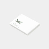 Whimsical Libelle Salie Groen ID1310 Post-it® Notes (Schuin)