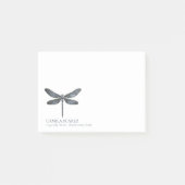 Whimsical Libelle Stofblauw ID1310 Post-it® Notes (Voorkant)
