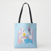 Whimsical Library Book Canvas tas (Voorkant)