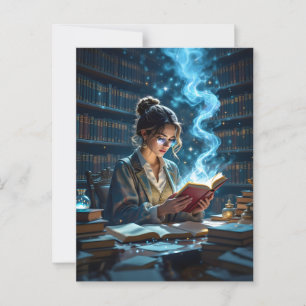 Whimsical Library - een gevoel van verwondering op Briefkaart