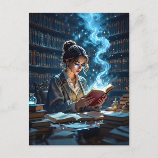 Whimsical Library - een gevoel van verwondering op Briefkaart (Voorkant)