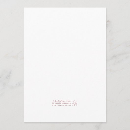 Whimsical licht blauw hand getrokken voedsel bruil menu (Achterkant)