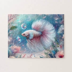 Whimsical Licht Roze Betta Vis Legpuzzel