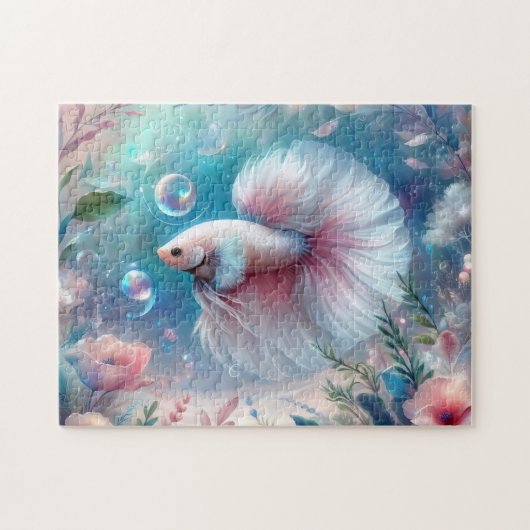 Whimsical Licht Roze Betta Vis Legpuzzel (Horizontaal)