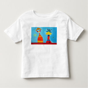 Whimsical Liefde Kunst Peuter Fijne Jersey T-shirt