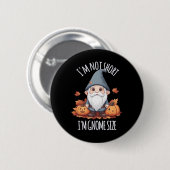 Whimsical Lieve Kabouter in Herfst Ronde Button 5,7 Cm (Voorkant /achterkant)