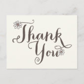 Whimsical lieve madeliefjes meisje verjaardag dank briefkaart (Voorkant)