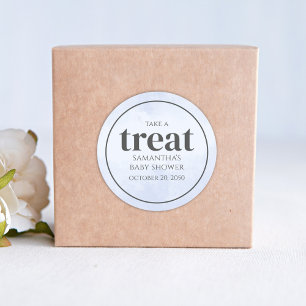 Whimsical Light Blue Water Summer Pool Party Treat Ronde Sticker