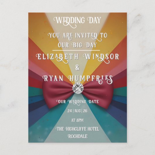 "Whimsical Light Pink Wedding Invitations Sparkles Briefkaart (Voorkant)