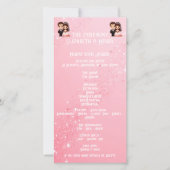 Whimsical Light Pink Wedding sprankelende programm (Voorkant)