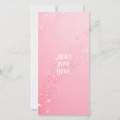 Whimsical Light Pink Wedding sprankelende programm (Achterkant)