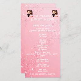 Whimsical Light Pink Wedding sprankelende programm