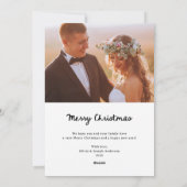 Whimsical Lijst en boog | Foto: Getrouwd en helder Feestdagenkaart (Achterkant)