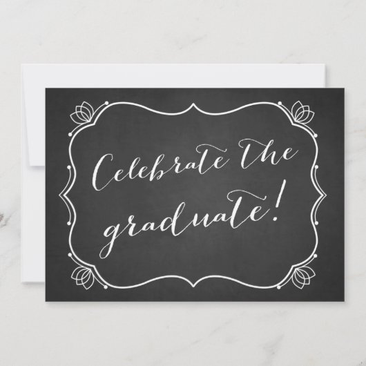 Whimsical Lijst Rustic Photo Afstuderen Kaart (Achterkant)