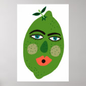 Whimsical Lime Art Poster (Voorkant)